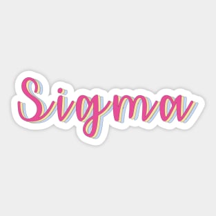 Sigma Sticker